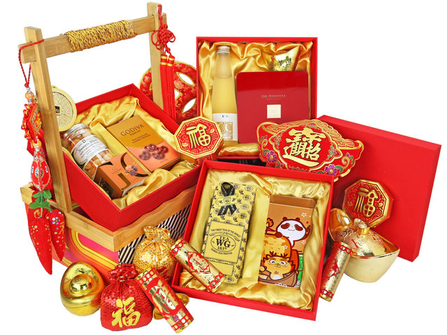 CNY Gift Hamper - Gourmet Chinese New Year Gift Baskets M13 - CH20105A3 Photo