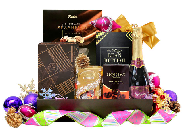 Christmas Gift Hamper - Christmas Fancy Wine And Food Gift Hamper H38 - L97522 Photo