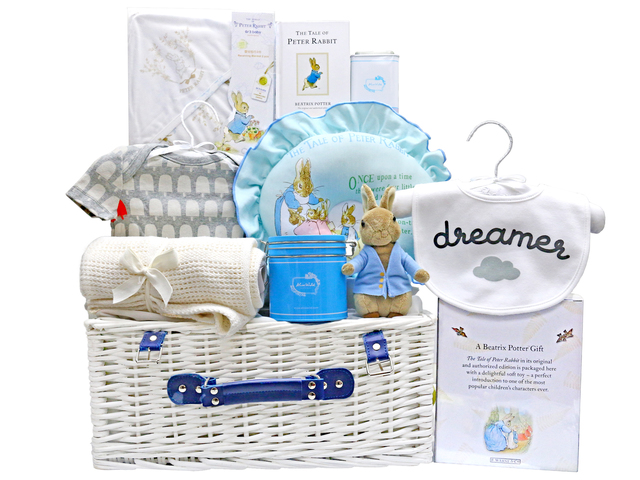 New Born Baby Gift - Baby Gift Basket z16 - L36668037 Photo