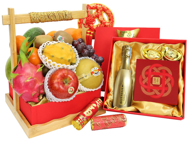 新年果籃Hamper - 新年美食水果禮籃 M17 - CH20111A4 Photo